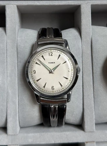 Vintage 1958 TIMEX MERCURY Mechanical Dress Watch - Clean Dial - Runs Strong