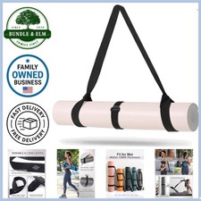 Yoga Mat Carrier Strap Adjustable Cotton Wide Carrying Strap for Exercise