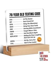 Funny 70th Birthday Gifts for Mom Dad Grandpa Grandma Friends, Birthday Gift