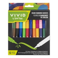 Vivid by Brea Reese  Color-Changing Markers, Bold Point, Assorted Colors, Pack o