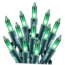 St. Patrick's Day Mini String Lights 27 Feet Detachable 100 Count Green