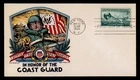 DR WHO 1945 FDC COAST GUARD STAEHLE WWII PATRIOTIC CACHET M75131