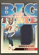 2023 Panini Rookies & Stars CJ Stroud Big Time Red RC Rookie Patch /399 Texans