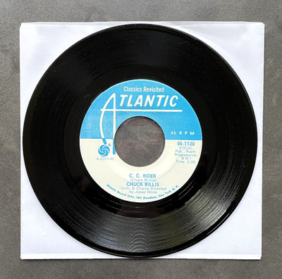 7'' Chuck Willis - C.C. Rider / Ease The Pain - US Atlantic