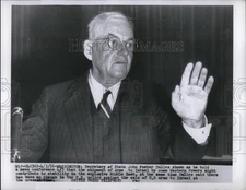 1956 Press Photo of Secretary of State John Foster Dulles. - ned97731