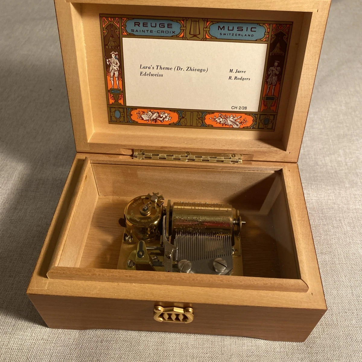 Reuge Sainte Croix In Collectible Music Boxes (1940-1970) for sale