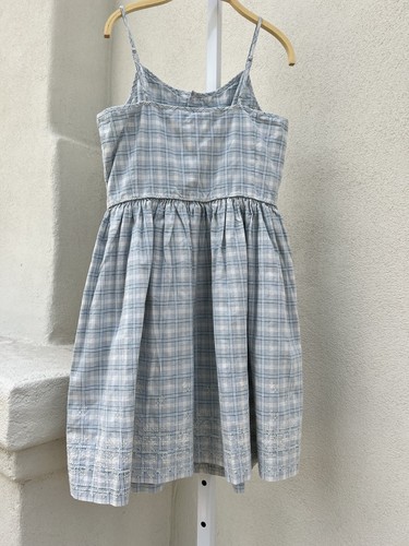 Polo Ralph Lauren Girls Blue Plaid Dress Size 14 Sundress Classic Summer Beach - Picture 5 of 8