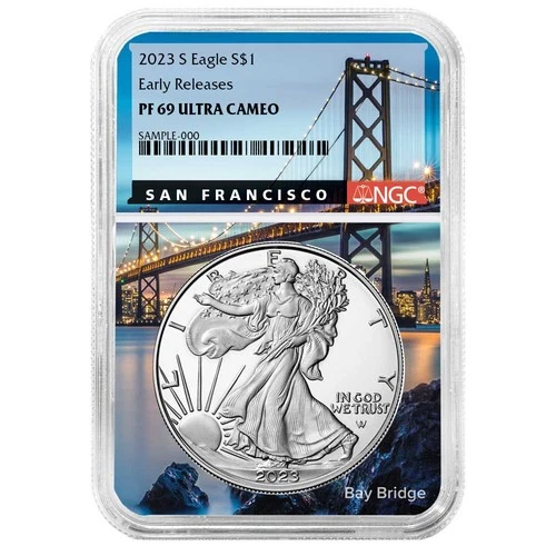 2023-S Proof $1 American Silver Eagle NGC PF69UC ER San Francisco Core