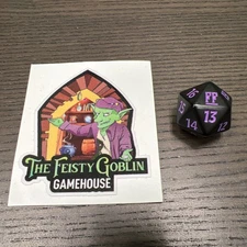 Final Fantasy MTG Magic the Gathering d20 Dice 20 Sided Die Spin Down Purple