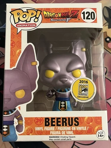 Funko Pop Vinyl - Metallic Beerus - SDCC 2016 - Dragonball Resurrection F - 120