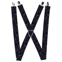 Buckle-Down Suspenders, Marble Black Purple 1.5-Inch Wide Regular (Us Import)