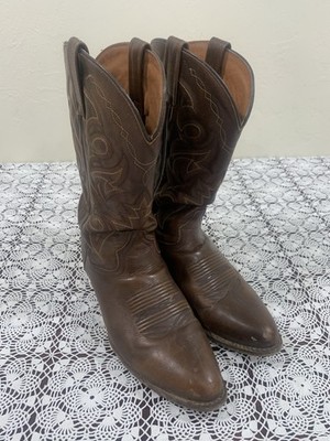 Dan Post Milwaukee Cowboy Western Leather Boots DP2111R Brown Men's size 10 EW