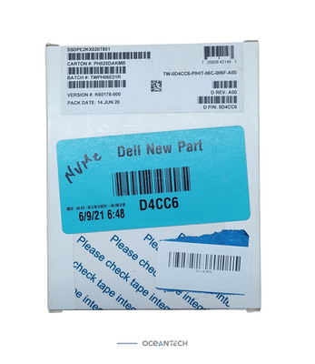 NEW Dell 2TB NVMe U.2 PCIe G3 x4 2.5'' SSD Intel P4510 0D4CC6 D4CC6