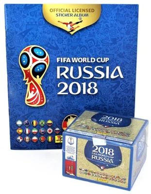Panini FIFA World Cup 2018 - Display 100 Tüten Deutsch + Leeralbum Softcover WM - Bild 1 von 4