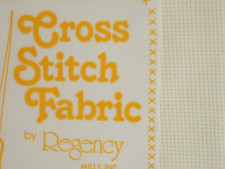 Ivory Aida 18 count 12 x 18 Inch Cross Stitch Kit New Regency