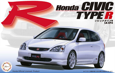 Fujimi Honda Civic Type R LA-EP3 Auto Modellbausatz JDM VTEC UK LAGER Maßstab 1:24