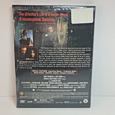 Blade Runner DVD Harrison Ford New Sealed NOS | eBay