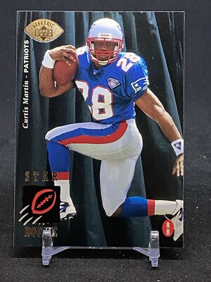 1995 Upper Deck Electric Silver Curtis Martin #30 Rookie RC HOF