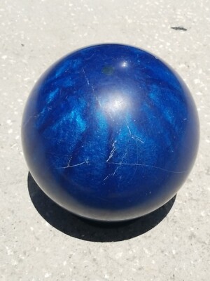 Vtg 10 lb 8.1 oz Columbia 300 Dot Bowling Ball Blue Sparkle