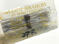 10pcs Allen-Bradley RC05 27R 1/8W 0.125W 5% Carbon Composition Resistor, RCR05