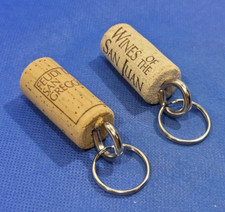 Floating Keychain Boat keys Swimming Pool Vintage Wine Cork Keyring lot Of 2