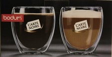 BODUM PAVINA 2 PCS GLASS DOUBLE WALL MEDIUM 8 0Z