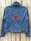 New Women’s Wrangler Auburn University Blue Denim Retro Classic Fit Jacket M — photo 1