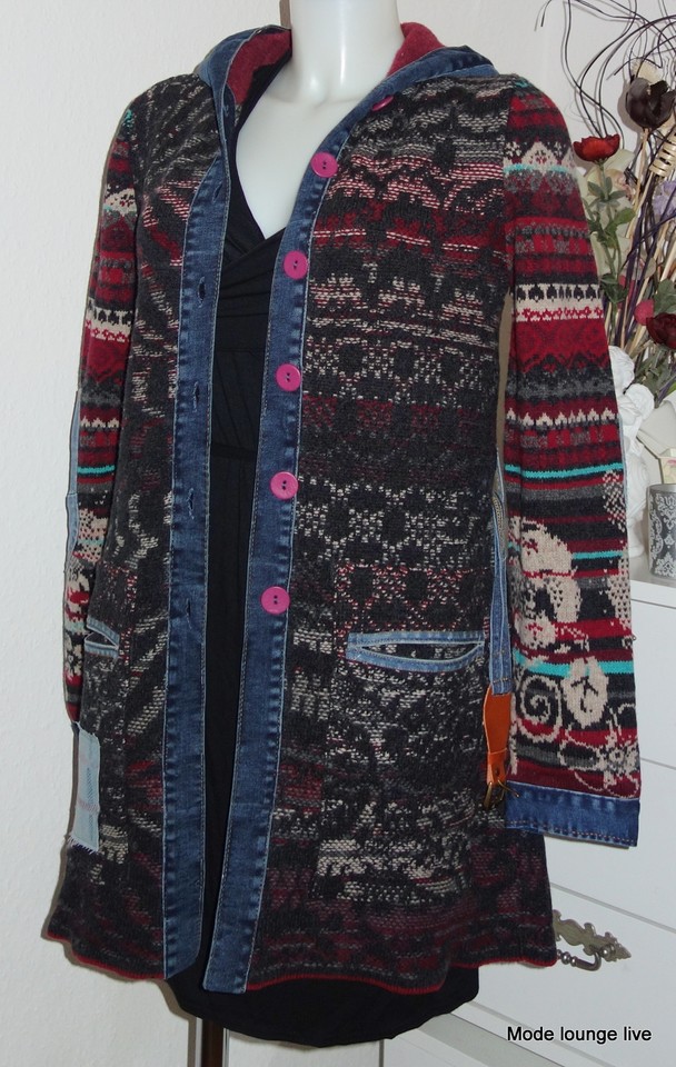 IVKO Wolle Mantel Coat Jacket jeans new eclecticism anthracite 42702