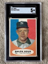 1961 Topps Ralph Houk #133 SGC 5 New york Yankees MGR EX NICE VINTAGE CARD