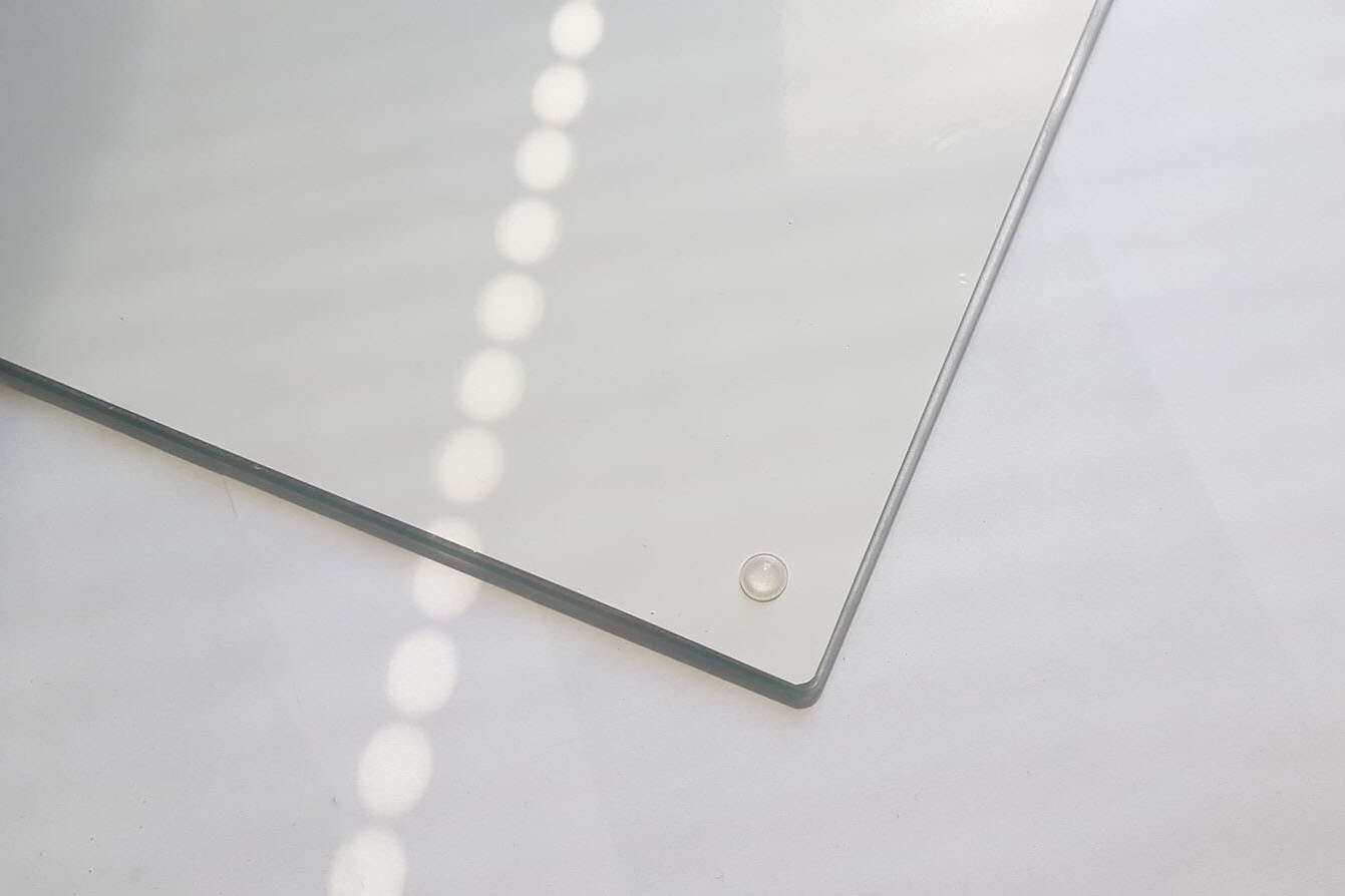 Herdabdeckplatten Ceranfeldabdeckung Spritzschutz Glas 60x52cm Blumen