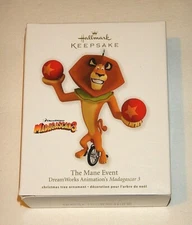 2012 Hallmark Ornament Madagascar 3 THE MANE EVENT Alex Lion