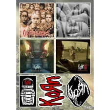 Korn Albums Sticker Pack | Untouchables Requiem The Paradigm Shift Nu Metal Band