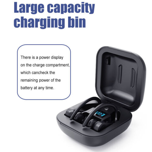 Wireless Earbuds Bluetooth Headphones Stereo Sound Over-Ear Earphones Waterproof - Picture 2 of 12
