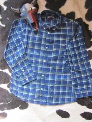 MAYORAL PREMIUM CLOTHES BOYS PLAID DRESS SHIRT BRAND NEW WITH TAGS SIZE 6 CHEST 