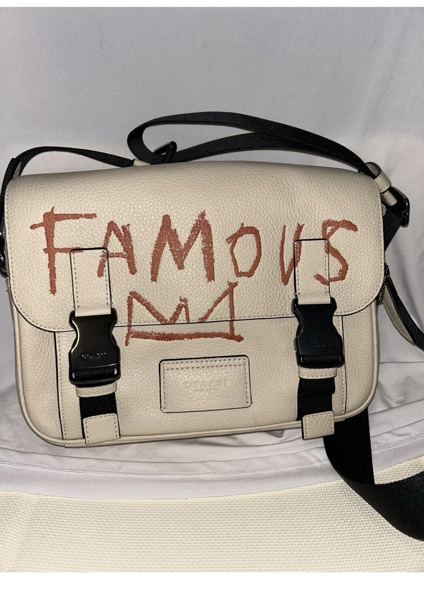 Coach X Jean Michel Basquiat Track Crossbody Pebble Leather