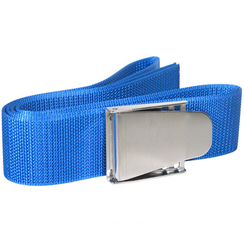 JCS 1/8" Thick, 100% Nylon Weight Belt with Stainless Steel Buckle, 72" - Picture 2 of 3