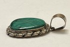 Vintage Will Denetdale Sterling Silver + Velvet Malachite Pendant! Stunning! — photo 6