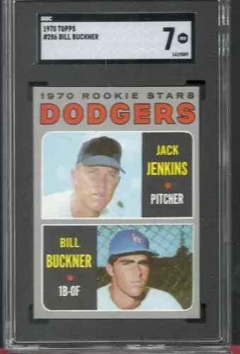 1970 Topps #286  SGC 7  Dodgers Rookies Bill Buckner