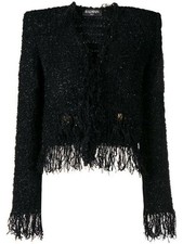 Balmain Fringed Tweed Jacket, New Price £1,802