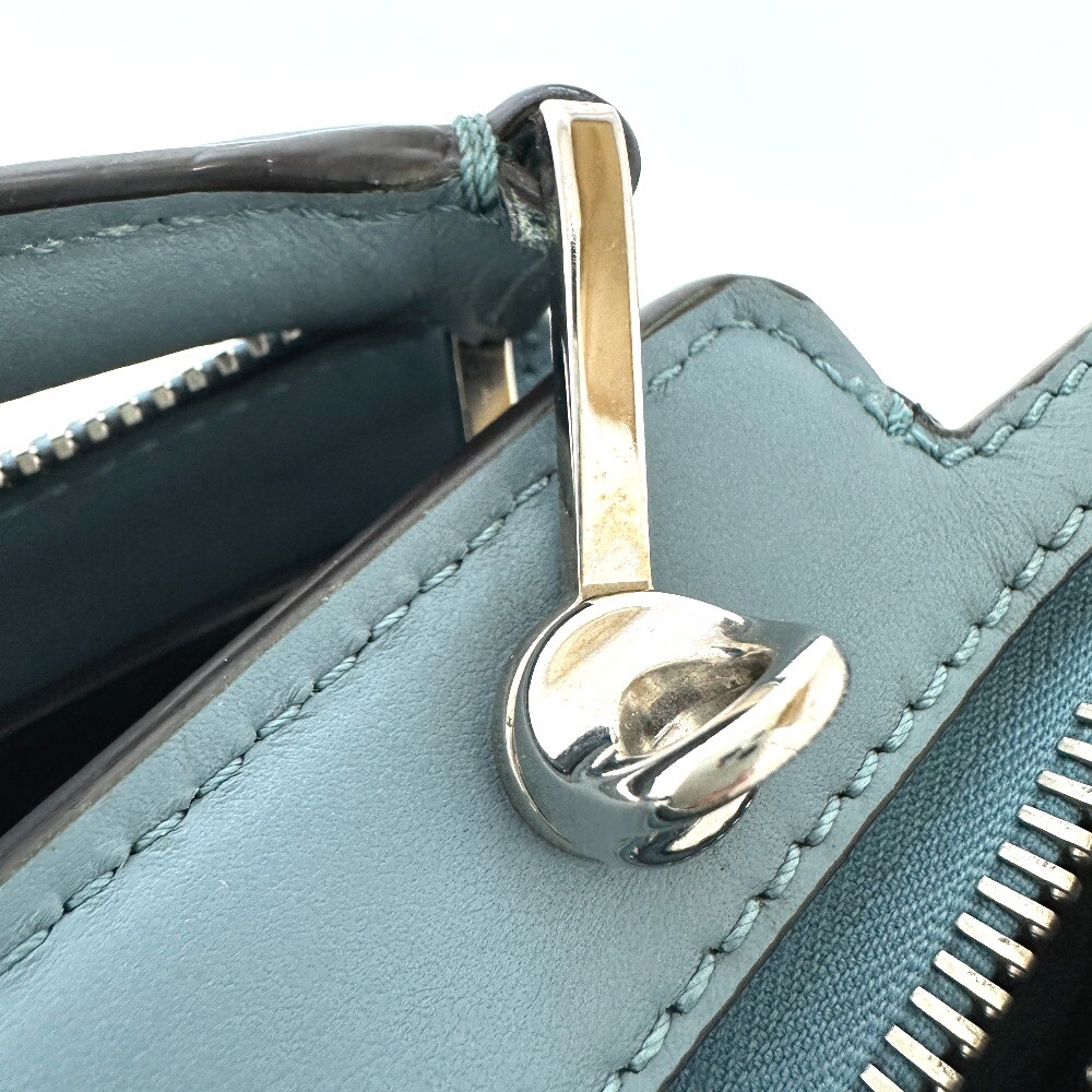FENDI 8BN293 Dot com 2WAY Hand Bag Leather blue | eBay FENDI 8BN293 Dot com 2WAY Hand Bag Leather blue | eBay