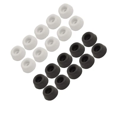 BUYAPART 10 x Rubber Toilet Seat Buffer Pads Pack 19mm White or Black Bathroom Round Stop