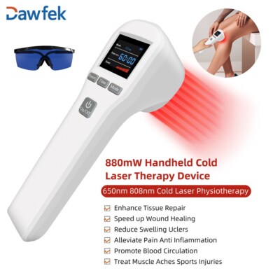 Cold Laser LLLT Low Level Laser Therapy Device Red Light Treatment for Body Pain