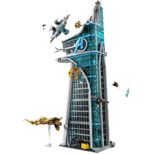 Marvél 76269 Avéngers Tower-HQ Budynek Cegła Zestaw zabawek-Prezent Zabawka Kolekcjonerska/Dzieci - Zdjęcie 7 z 12