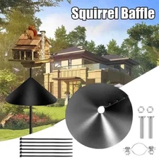 Keep Squirrels At Bay With Slippery Squirrel Baffle For Bird Feeder Pole 16inch