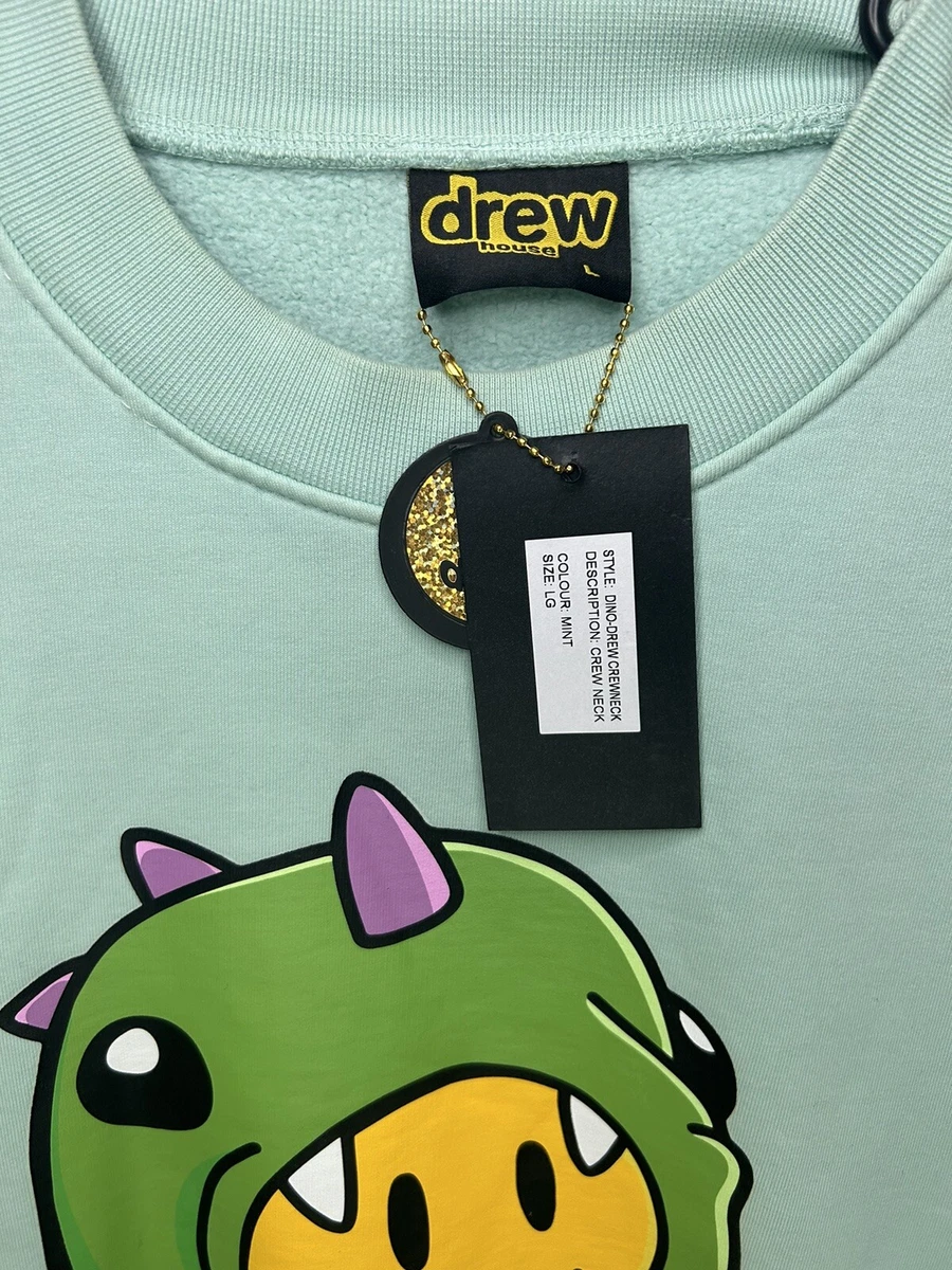Mint Green Drew House Dinodrew Crewneck SZ Large