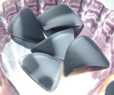 Sea Glass, Unique Set of Thick Black and White Design