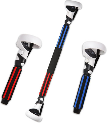 VR Long Arms Sticks Handle Attachments for Meta/Oculus Quest 2 Extension Grips f