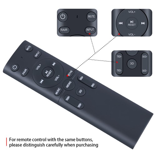 Neu Fernbedienung für PHEANOO P27 P28 D2 2.1CH Soundbar System - Bild 5 von 5