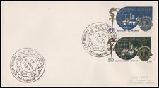LIONS CLUB-COVER-MOROCCO-1967-50 YEARS OF LIONS CLUB INTERNATIONAL-FDC-