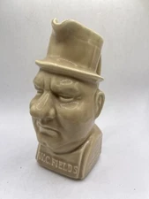 W. C. Fields VTG Pitcher Kentucky Bourbon Whiskey Pub Jug Advertising Barware